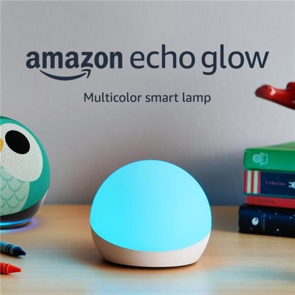 Echo Glow (newest model), Multicolor smart lamp, Works with Alexa - Picture 1 of 6